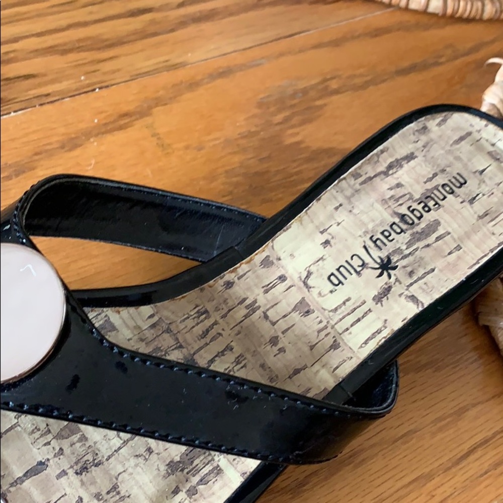 Black patten leather slides - Picture 3 of 4